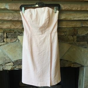 Vineyard Vines Seersucker Strapless Dress